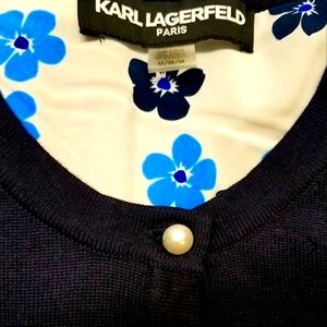 EUC Karl Lagerfield Paris crop sweater